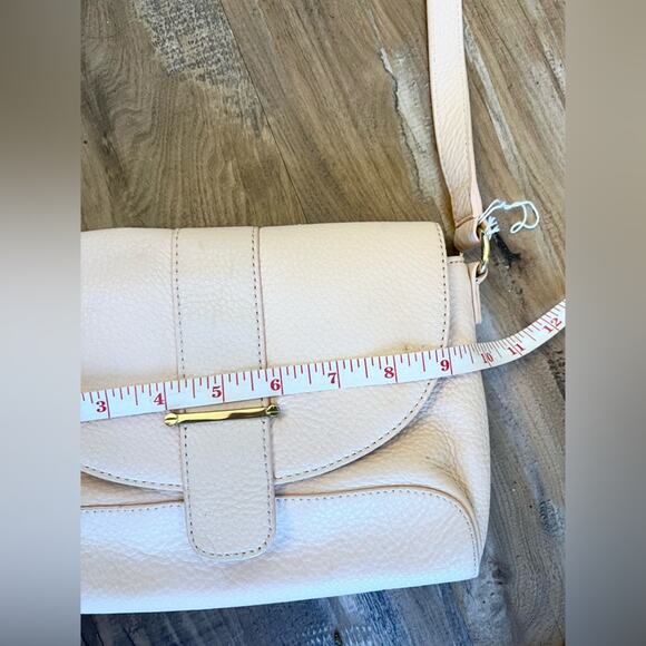 Talbots pink leather crossbody bag neutral spring summer balletcore - Picture 9 of 9